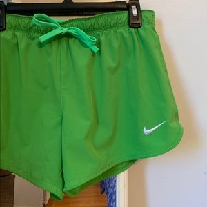 Women’s green Nike shorts size medium